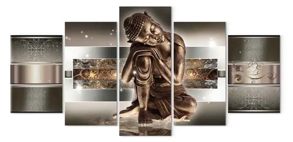 Quadro contemporaneo Buddha addormentato