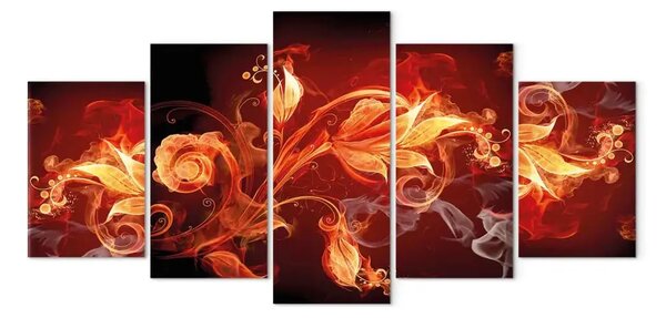 Quadro su tela Fiore ardente