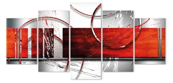 Quadro moderno Emfasi: motivo rosso