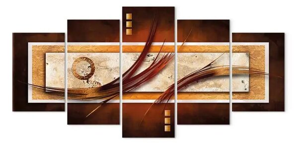 Quadro contemporaneo Marrone irridiscente