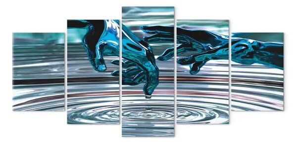 Quadro contemporaneo Cerchi d'acqua