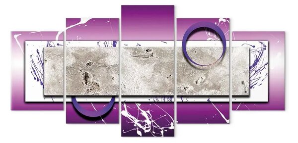 Quadro moderno Astrazione con viola