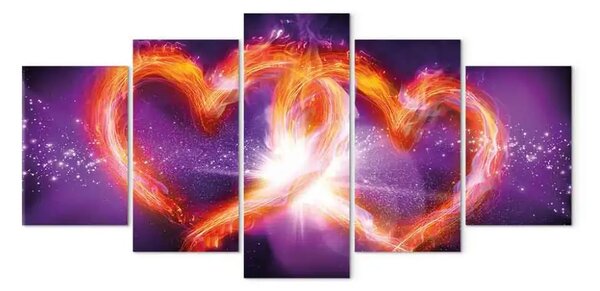 Quadro su tela Fiamme d'amore