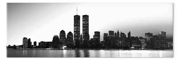 Quadro contemporaneo New York: vista sulle torri del World Trade Center
