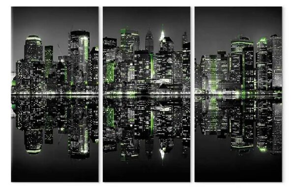 Quadro contemporaneo New York verde