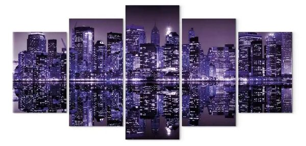 Quadro moderno Viola intenso, viola profondo - NYC