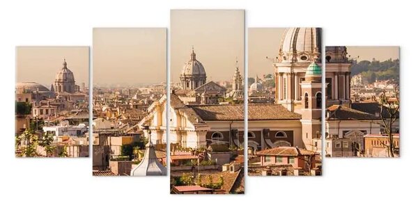 Quadro moderno Panorama di Roma - architettura della città in una giornata di sole