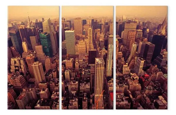 Quadro su tela Tramonto sopra New York