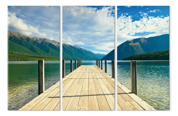 Quadro moderno Molo sul lago