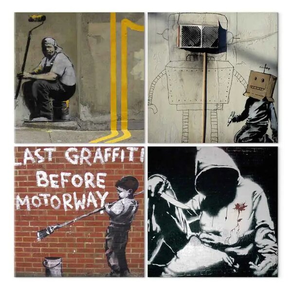 Quadro contemporaneo Banksy - arte di strada
