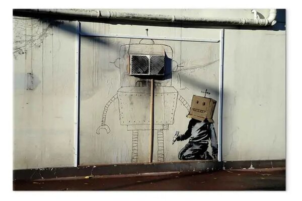Quadro contemporaneo Robot (Banksy)