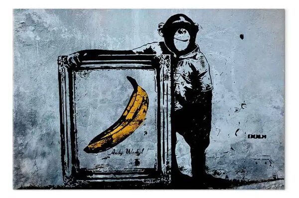 Quadro su tela Ispirato da Banksy