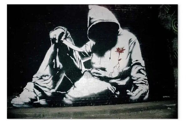 Quadro contemporaneo Assassino in incognito (Banksy)