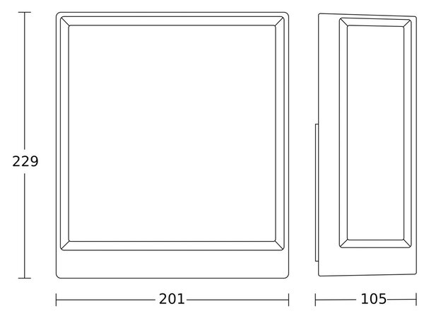 STEINEL Applique da esterni L 40 C Bluetooth, Nero, Alluminio, Applique da esterni