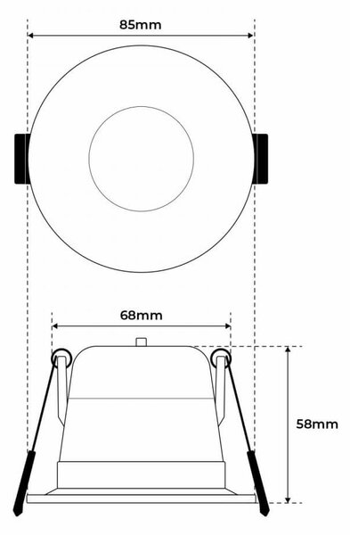 Faro LED da Incasso 8W Foro Ø75mm Bianco, IP65, CCT - OSRAM LED Bianco Variabile Colore Bianco Variabile CCT