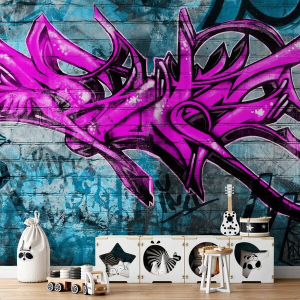 Carta da parati moderna Graffiti anonimi