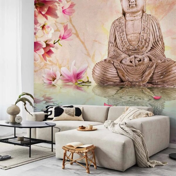 Carta da parati Buddha e magnolia