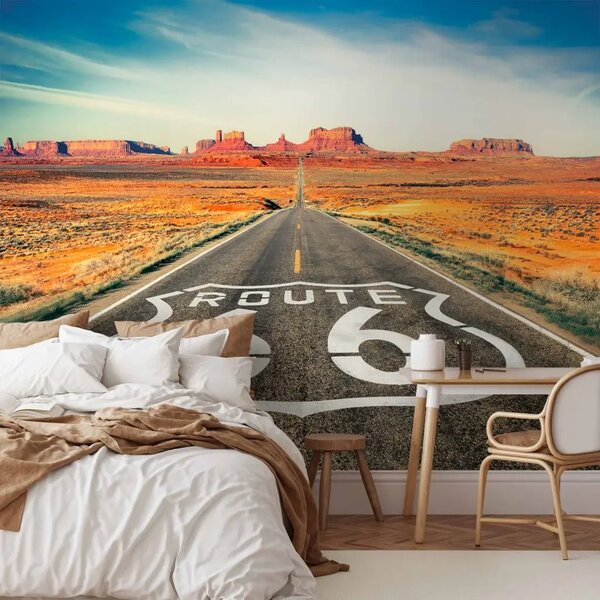 Carta da parati moderna Route 66 - autostrada in Colorado, USA