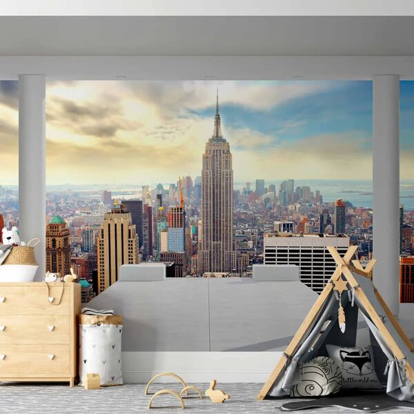 Carta da parati moderna Panorama di New York - vista panoramica dell'architettura