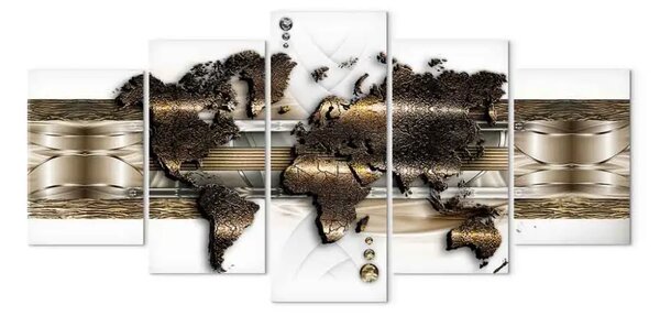 Quadro moderno Il mondo metallico