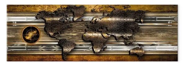 Quadro su tela Una mappa d'oro