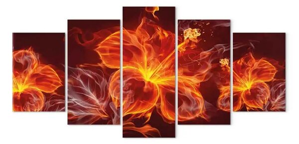 Quadro contemporaneo Fiori di fuoco