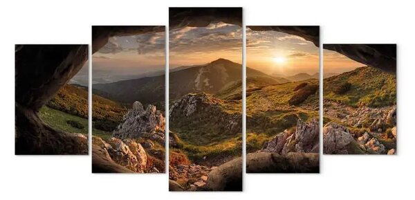 Quadro moderno Tramonto nella valle