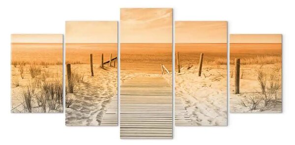 Quadro moderno Spiaggia arancione