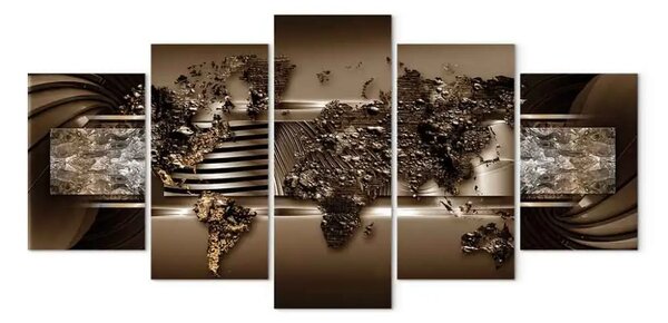 Quadro contemporaneo Mappa del cioccolato