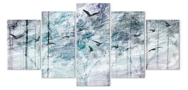 Quadro moderno Il bosco blu