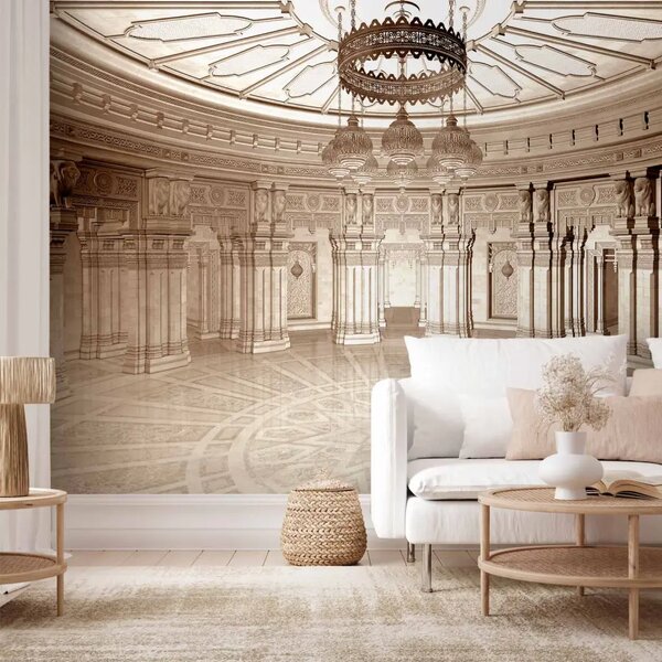 Carta da parati moderna Sontuoso regno - architettura di una stanza in stile glamour