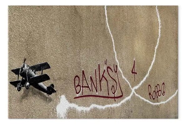 Quadro contemporaneo Aereo dell'amore Banksy