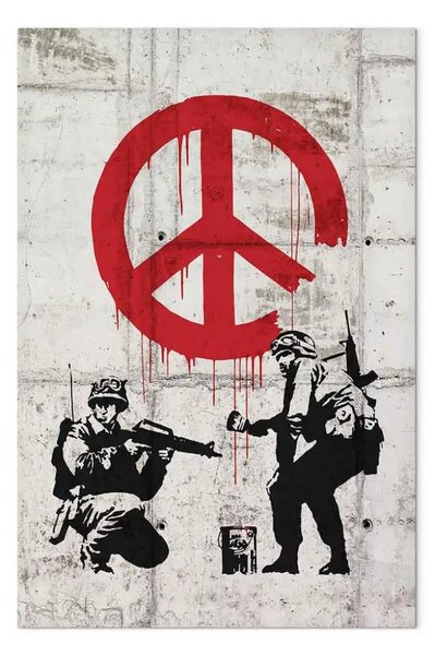 Quadro contemporaneo Soldati che dipingono una stanza Banksy