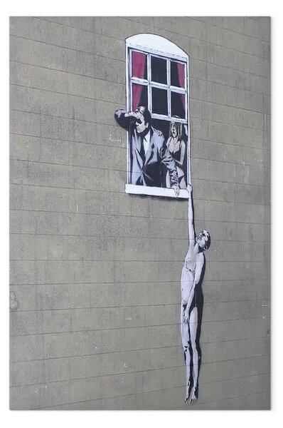 Quadro moderno Well Hung Lover by Banksy