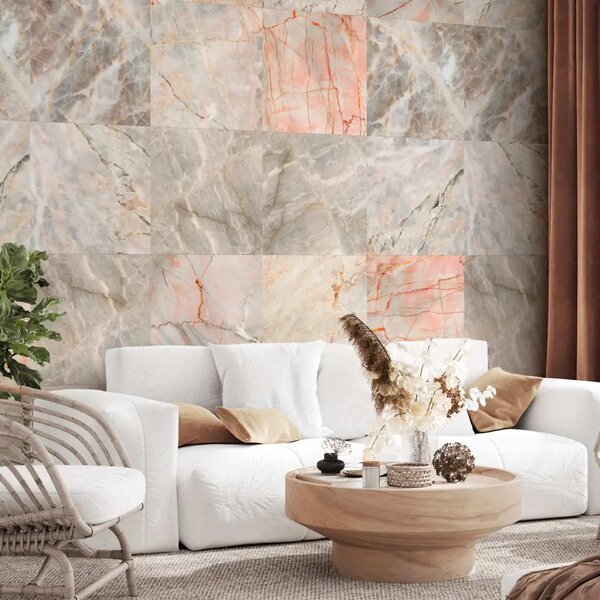 Carta da parati design Puzzle di marmo