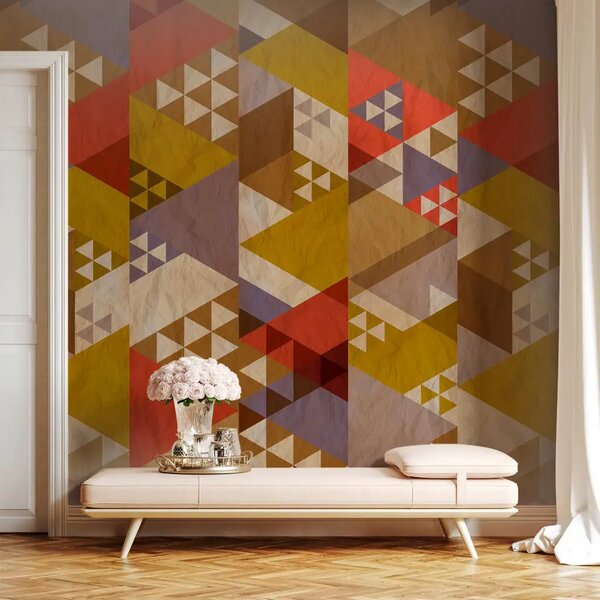 Carta da parati design Patchwork