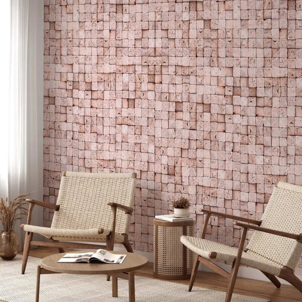 Carta da parati design Sfondo di pietra: mosaico