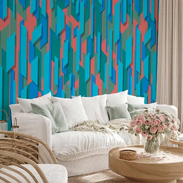 Carta da parati design Laguna blu
