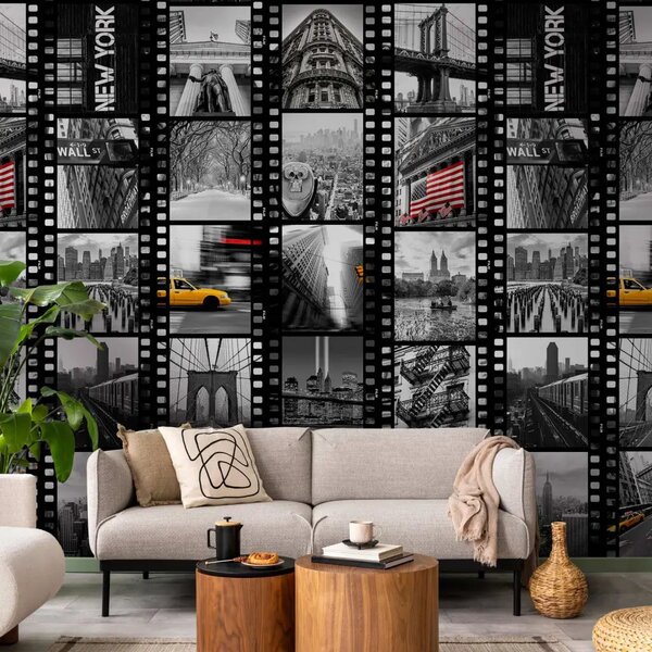 Carta da parati design NY - Diversità (collage)