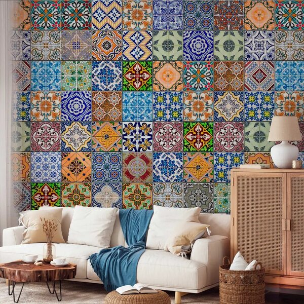 Carta da parati design Mosaico colorato