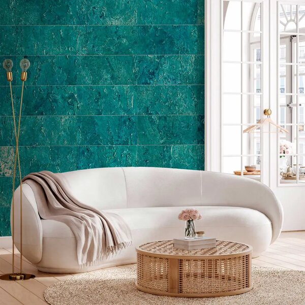 Carta da parati design Pietre blu