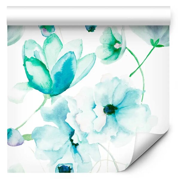Tappezzerie Turquoise Flowers