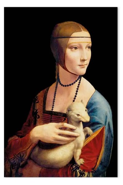 Quadro famoso Leonardo da Vinci - La Dama con l'Ermellino