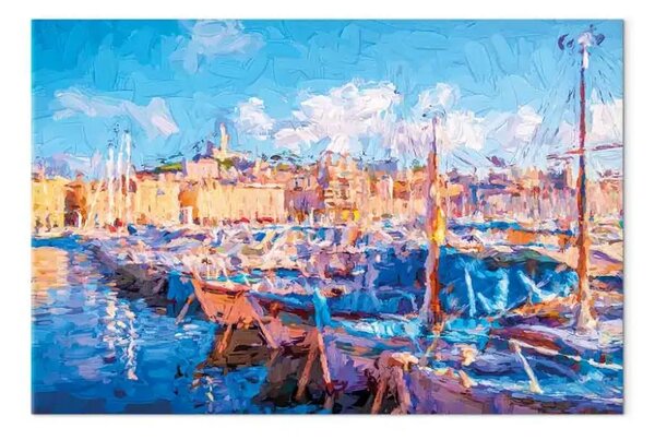 Quadro Porto blu