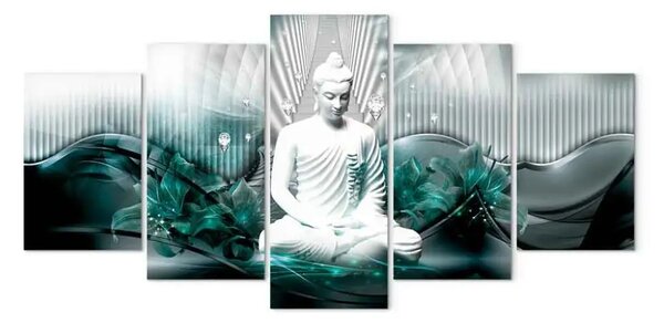 Quadro contemporaneo Meditazione azzurra