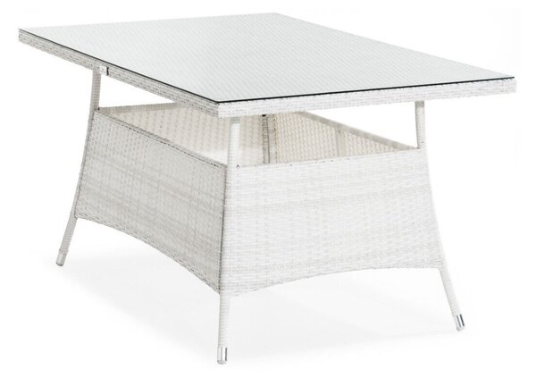 Tavolo esterno Comfort Garden 930 74x90cm, Bianco, Metallo