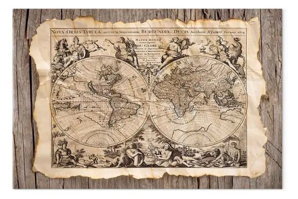 Quadro su tela Mappa del passato