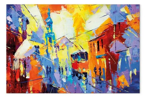 Quadro contemporaneo I colori della città