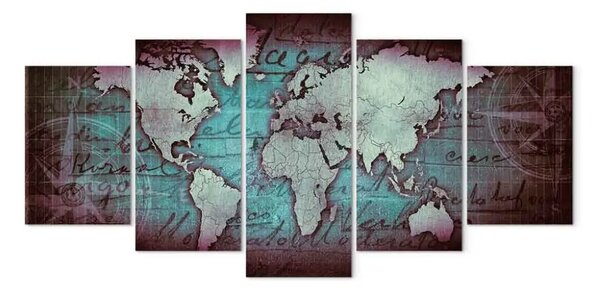 Quadro moderno Mappa di zaffiro