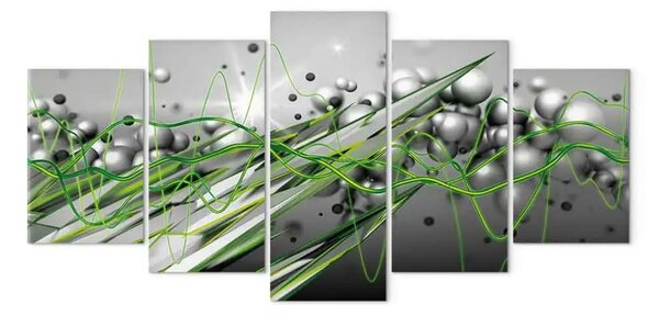 Quadro su tela Ritmo verde